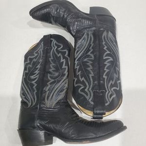 JUSTIN Style 8311 Boots Vintage Leather Cowboy Boots Men's 8 D